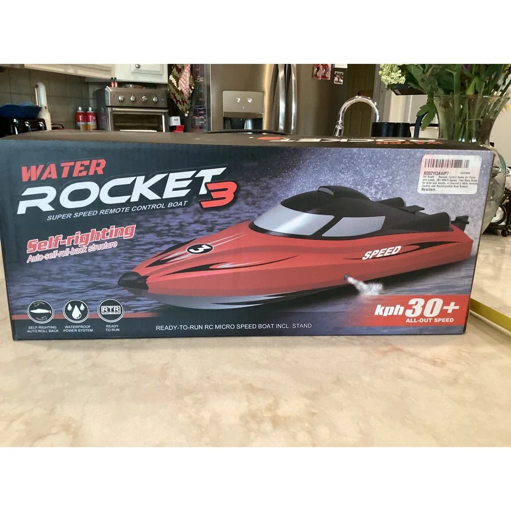 Water Rocket 3‎ RC Boat Self-Righting 2.4GHz Remote Control 30+ kph Speed